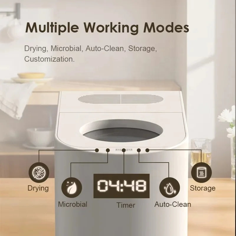 Kitchen Waste Composting Machine 4.5L Food Compost Quiet Electric Garbage Disposal Composter for Household