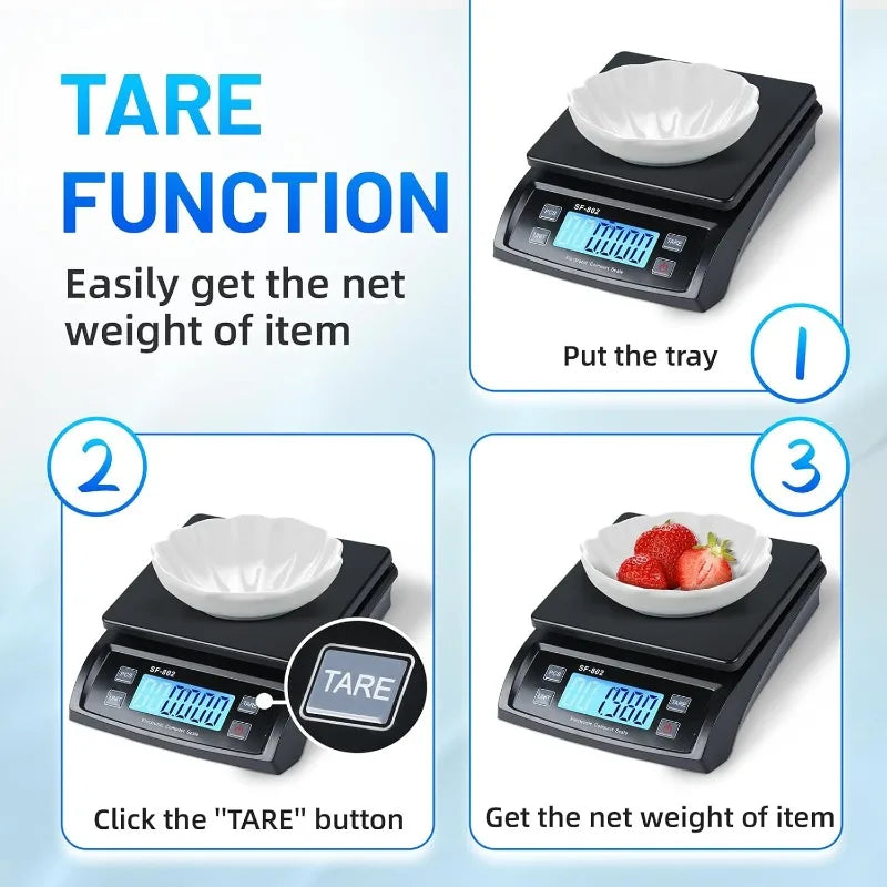 Electronic Scale Household Electronic Kitchen Scale Large Display 30kg/1g Food Scale Baking Cooking Scale Platform Scales