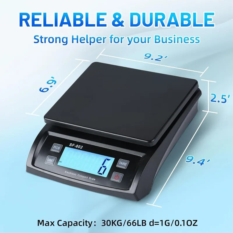 Electronic Scale Household Electronic Kitchen Scale Large Display 30kg/1g Food Scale Baking Cooking Scale Platform Scales
