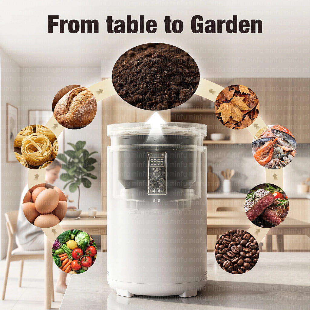 4.5L Automatic Electric Food Composter Odorless Home Kitchen Food Waste Composting Machine