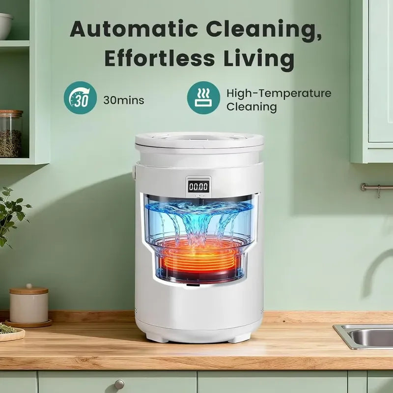 Electric Food Waste Composter Machine Smart Kitchen Garbage Disposal Recycler Bin for Home Garden Organic Waste Treatment
